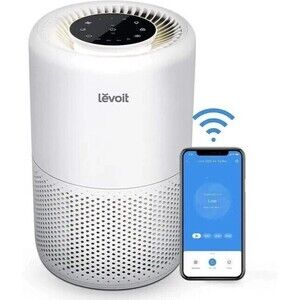 NEW Levoit - Core 200S True HEPA Air Purifier - White 183 Sq Ft 3 stage filter